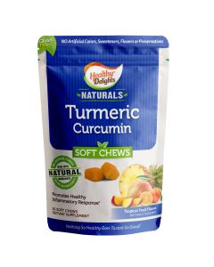 Healthy Delights Turmeric Curcumin 30 Soft Chews Natural Ingredients - supplemynts.com