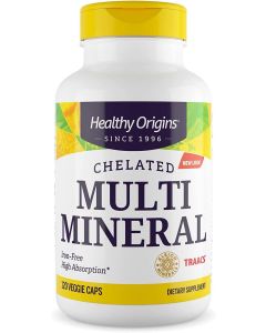 Healthy Origins Chelated Multi Mineral 120 Veggie Caps High Absorption - supplemynts.com