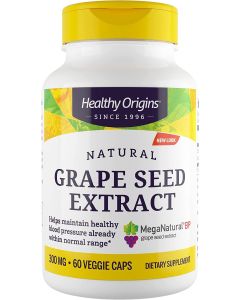 Healthy Origins Grape Seed Extract 300 mg Veggie Caps Gluten Free
