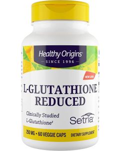 Healthy Origins L Glutathione Reduced 250mg Veggie Caps Antioxidant