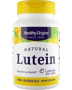 Healthy Origins Lutein 20mg Veggie Gels Eye Support Vegan Non GMO