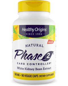 Healthy Origins Phase 2 Carb Controller 500mg 90 Veggie Capsules