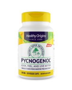 Healthy Origins Pycnogenol 100mg Veggie Capsules Natural Antioxidant