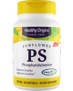 Healthy Origins Sunflower PS 100mg Gluten Free Softgels Brain Support - supplemynts.com