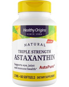 Healthy Origins Triple Strength Astaxanthin 12mg Softgels