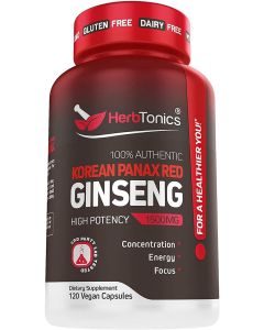 Herb Tonics Korean Panax Red Ginseng Performance Enhancement 120 Caps - supplemynts.com
