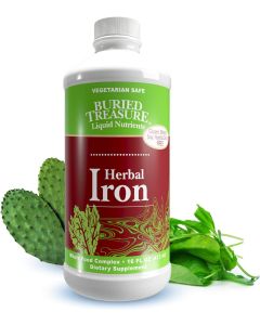 Herbal Iron Supplement 16 Oz Gluten Free Buried Treasure - supplemynts.com
