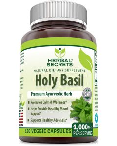 Herbal Secrets Holy Basil 1000 Mg 120 Capsules Premium Ayurvedic Herb - supplemynts.com