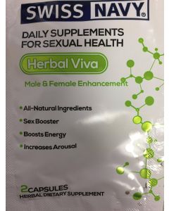 Herbal Viva Male And Female Enhancement 2 Capsules Swiss Navy - supplemynts.com