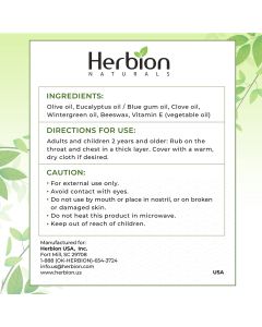Herbion Naturals Chest Rub Soothing Ointment 100g Reduces Muscle Aches - supplemynts.com