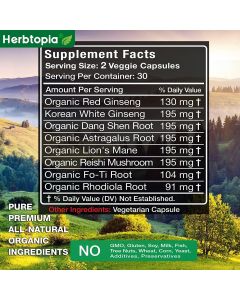 Herbtopia Forever Young Anti Aging Beauty Supplement 60 Veggie Caps - supplemynts.com