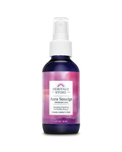 Heritage Store Aura Smudge Smokeless Sage 4 Oz Spray Paraben Free - supplemynts.com