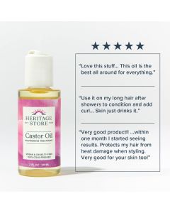 Heritage Store Castor Oil Nourishing Treatment Cold Pressed Vegan - supplemynts.com