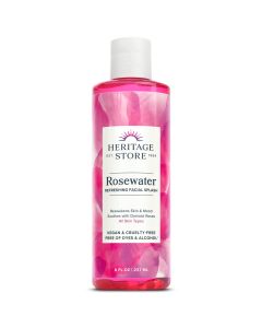 Heritage Store Rosewater Refreshing Facial Splash All Skin Types 8 Oz