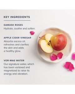 Heritage Store Rosewater Vinegar Exfoliating Toner Hypoallergenic 8 Oz