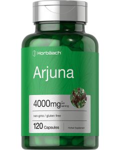Horbaach Arjuna Extract 4000mg Gluten Free 120 Caps