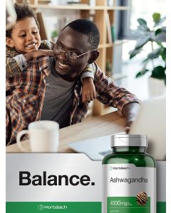 Horbaach Ashwagandha 4500mg Gluten Free 120 Capsules