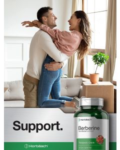 Horbaach Berberine Supplement Barberry Extract 120 Caps Gluten Free