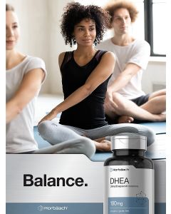 Horbaach DHEA 100mg Non GMO 200 Capsules Gluten Free