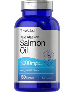 Horbaach Wild Alaskan Salmon Fish Oil 3000mg 180 Softgels - supplemynts.com