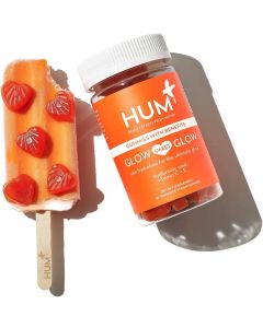 Hum Glow Sweet Glow Skin 60 Vegan Gummies Hyaluronic Acid Vitamins C - supplemynts.com