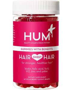 Hum Hair Sweet Hair Vegan Gummy Vitamins Biotin Folic Acid B12 - supplemynts.com