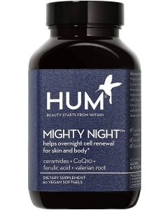 Hum Mighty Night Nighttime Skin Cell Renewal Supplement 60 Softgels