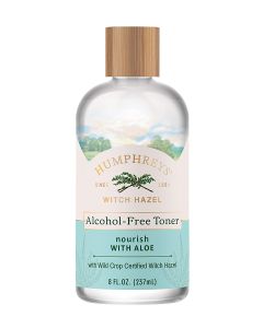 Humphreys Nourish Witch Hazel Aloe Alcohol Free Toner 8 Oz Organic