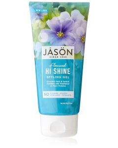 Jason Flaxseed Hi Shine Styling Gel 6 Oz No Parabens Vegan