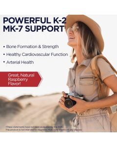 KAL K 2 MK 7 ActivMelt 60 Instant Dissolve Tablets Raspberry Flavor