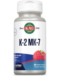 KAL K 2 MK 7 ActivMelt 60 Instant Dissolve Tablets Raspberry Flavor