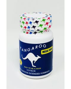 Kangaroo Mega 3000 Male Sexual Enhancer 12 Pill Bottle
