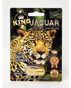 King Jaguar 12000 Male Enhancement Black Pill 3d Package - supplemynts.com