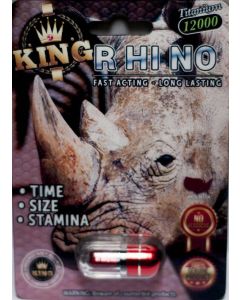 King Rhino Titanium 12000 Male Enhancement Black/red Pill - supplemynts.com