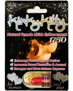 Kinky Kitty 1750 Natural Female Libido Enhancement Pink Pill - supplemynts.com
