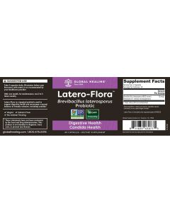 Latero Flora Digestion Support 60 Capsules Global Healing Non GMO