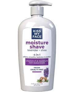 Lavender Shea Moisture Shave Cream 4 In 1 Vegan Kiss My Face 11 Oz