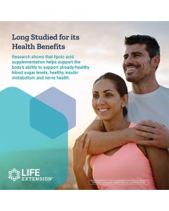 Life Extension Alpha-Lipoic Acid with Biotin Cell Protection 60 Caps