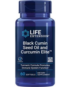 Life Extension Black Cumin Seed Oil Curcumin Elite 60 Softgels