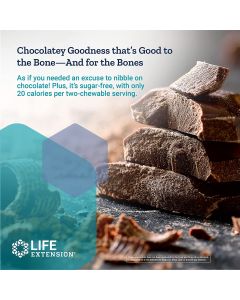 Life Extension Bone Restore Chewable 60 Tablets Chocolate Flavored