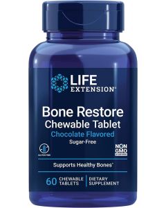 Life Extension Bone Restore Chewable 60 Tablets Chocolate Flavored
