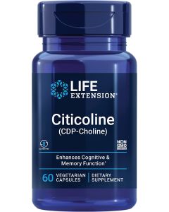 Life Extension Citicoline (CDP Choline) Memory Function Support 60 Cap