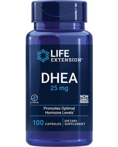 Life Extension DHEA 25mg 100 Caps Hormone Balance Supplement