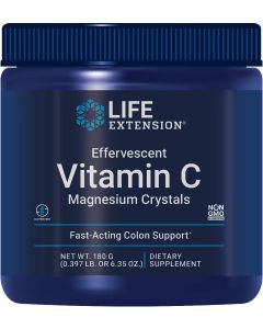 Life Extension Effervescent Vitamin C Magnesium Crystals 180gr - supplemynts.com