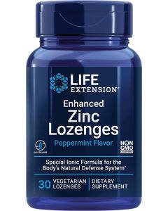 Life Extension Enhanced Zinc Lozenges Peppermint Flavored 30 Capsules - supplemynts.com