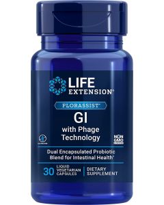 Life Extension FLORASSIST GI Phage Technology 30 Liquid Veggie Caps