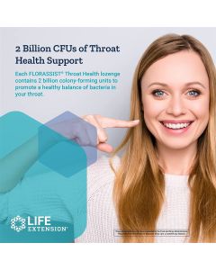 Life Extension FLORASSIST Throat Health 30 Veggie Lozenges Gluten Free - supplemynts.com