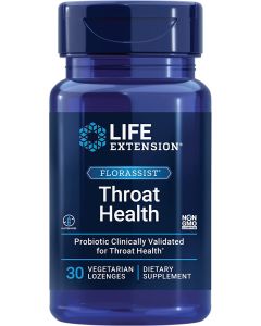 Life Extension FLORASSIST Throat Health 30 Veggie Lozenges Gluten Free - supplemynts.com