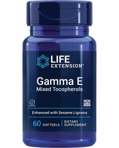 Life Extension Gamma E Mixed Tocopherols Sesame Lignans 60 Softgels
