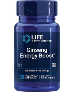 Life Extension Ginseng Energy Boost 30 Veggie Gluten Free Caps - supplemynts.com